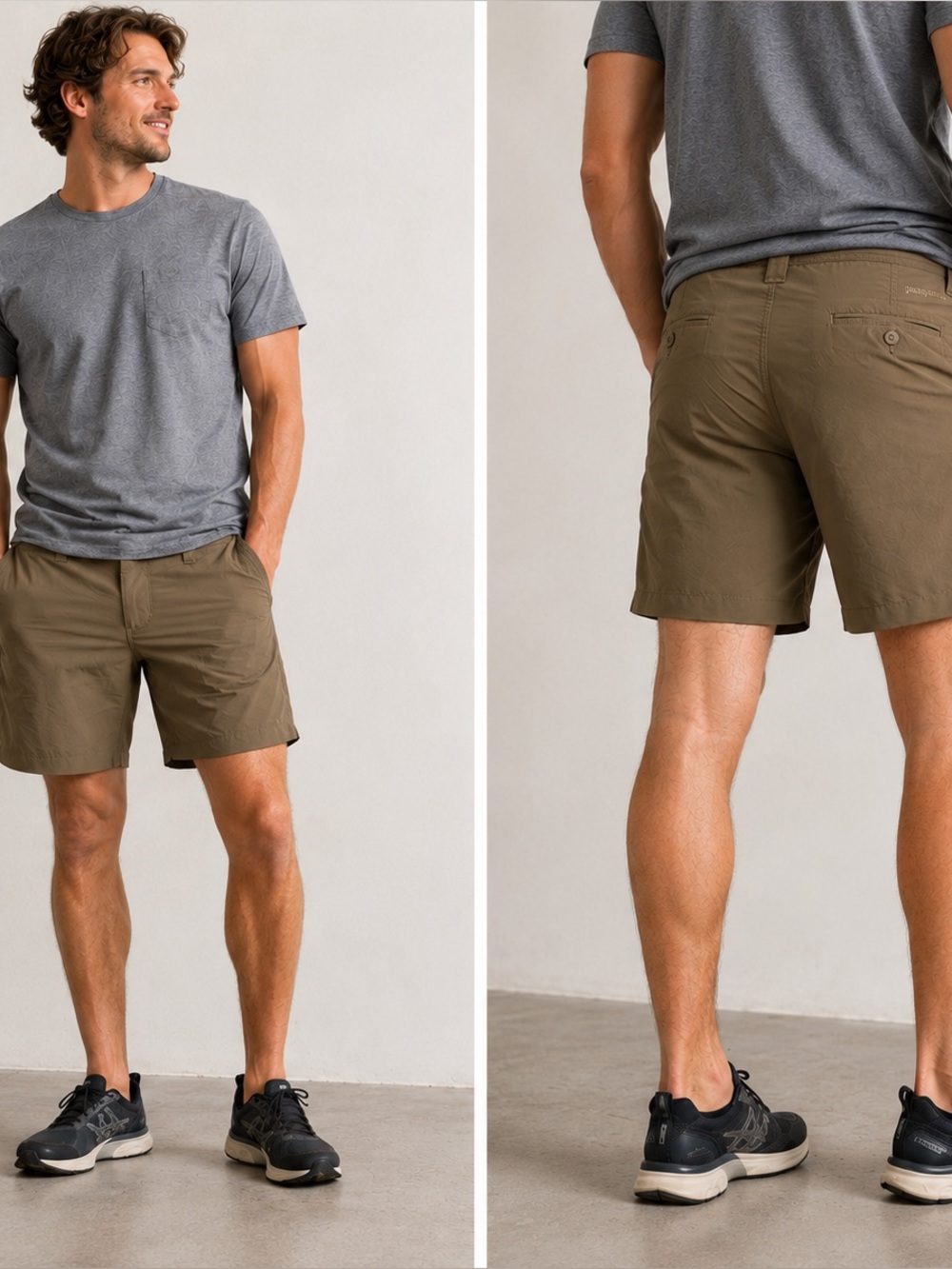 Patagonia Men's Size 38 Brown Hiking Outdoor Shorts 9 Inch Inseam